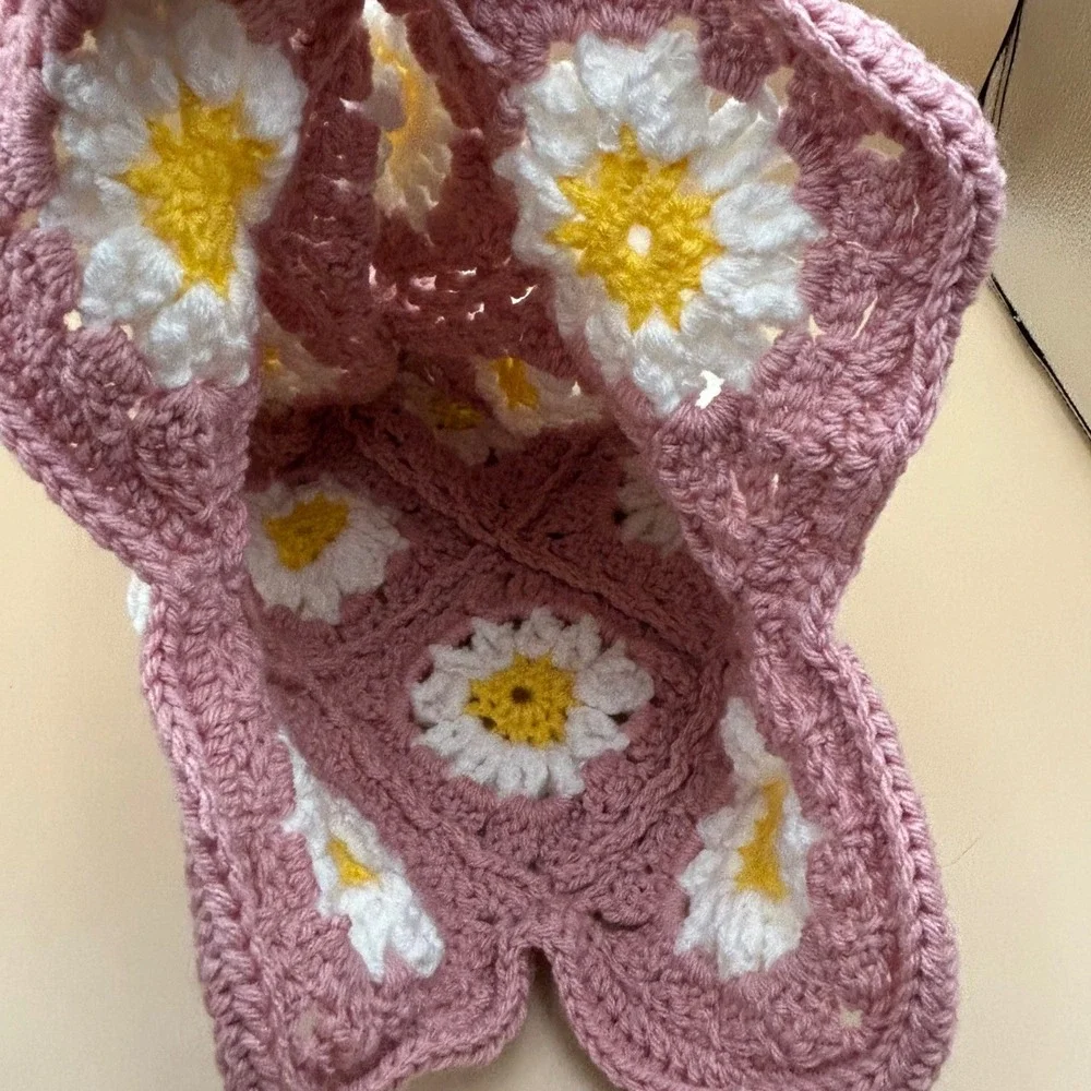 Handmade crochet bucket